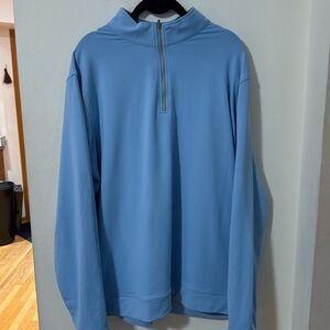 Peter Millar Light Blue Zip-Up Sweater